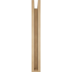 Ekena Millwork - BKTUR0352X24X28TRA05RCPR - Timberthane Faux Wood Traditional Style Bracket w/ Offset Brace, Block Ends, 3 1/2"W x 24"D x 28"H, Primed Tan