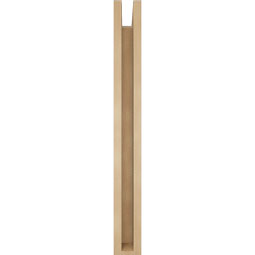 Ekena Millwork - BKTUR0352X24X32TRA05RCPR - Timberthane Faux Wood Traditional Style Bracket w/ Offset Brace, Block Ends, 3 1/2"W x 24"D x 32"H, Primed Tan