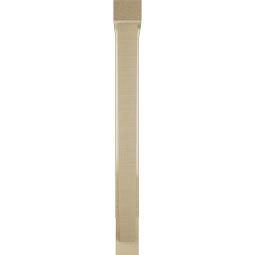 Ekena Millwork - BKTUR0352X24X36TRA05RCPR - Timberthane Faux Wood Traditional Style Bracket w/ Offset Brace, Block Ends, 3 1/2"W x 24"D x 36"H, Primed Tan