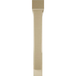 Ekena Millwork - BKTUR0352X26X26TRA05RCPR - Timberthane Faux Wood Traditional Style Bracket w/ Offset Brace, Block Ends, 3 1/2"W x 26"D x 26"H, Primed Tan