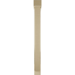 Ekena Millwork - BKTUR0352X26X38TRA05RCPR - Timberthane Faux Wood Traditional Style Bracket w/ Offset Brace, Block Ends, 3 1/2"W x 26"D x 38"H, Primed Tan