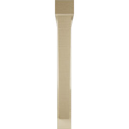 Ekena Millwork - BKTUR0352X28X28TRA05RCPR - Timberthane Faux Wood Traditional Style Bracket w/ Offset Brace, Block Ends, 3 1/2"W x 28"D x 28"H, Primed Tan
