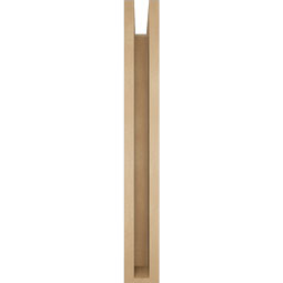 Ekena Millwork - BKTUR0352X28X28TRA05RCPR - Timberthane Faux Wood Traditional Style Bracket w/ Offset Brace, Block Ends, 3 1/2"W x 28"D x 28"H, Primed Tan