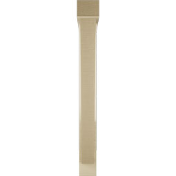 Ekena Millwork - BKTUR0352X28X32TRA05RCPR - Timberthane Faux Wood Traditional Style Bracket w/ Offset Brace, Block Ends, 3 1/2"W x 28"D x 32"H, Primed Tan