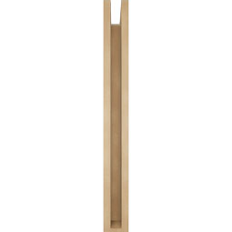 Ekena Millwork - BKTUR0352X28X32TRA05RCPR - Timberthane Faux Wood Traditional Style Bracket w/ Offset Brace, Block Ends, 3 1/2"W x 28"D x 32"H, Primed Tan