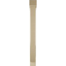 Ekena Millwork - BKTUR0352X28X36TRA05RCPR - Timberthane Faux Wood Traditional Style Bracket w/ Offset Brace, Block Ends, 3 1/2"W x 28"D x 36"H, Primed Tan