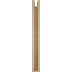 Ekena Millwork - BKTUR0352X28X36TRA05RCPR - Timberthane Faux Wood Traditional Style Bracket w/ Offset Brace, Block Ends, 3 1/2"W x 28"D x 36"H, Primed Tan