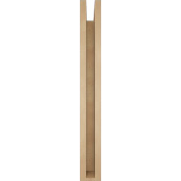 Ekena Millwork - BKTUR0352X30X30TRA05RCPR - Timberthane Faux Wood Traditional Style Bracket w/ Offset Brace, Block Ends, 3 1/2"W x 30"D x 30"H, Primed Tan