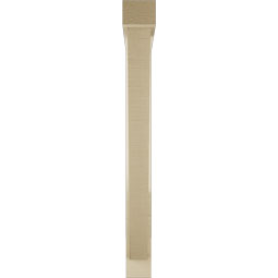 Ekena Millwork - BKTUR0352X30X34TRA05RCPR - Timberthane Faux Wood Traditional Style Bracket w/ Offset Brace, Block Ends, 3 1/2"W x 30"D x 34"H, Primed Tan