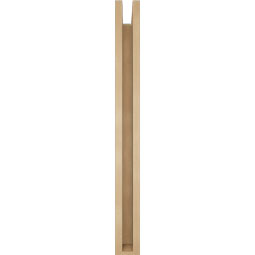 Ekena Millwork - BKTUR0352X30X36TRA05RCPR - Timberthane Faux Wood Traditional Style Bracket w/ Offset Brace, Block Ends, 3 1/2"W x 30"D x 36"H, Primed Tan
