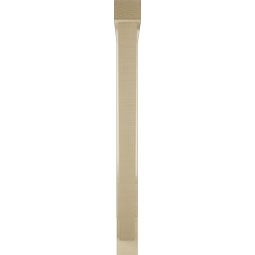 Ekena Millwork - BKTUR0352X30X38TRA05RCPR - Timberthane Faux Wood Traditional Style Bracket w/ Offset Brace, Block Ends, 3 1/2"W x 30"D x 38"H, Primed Tan