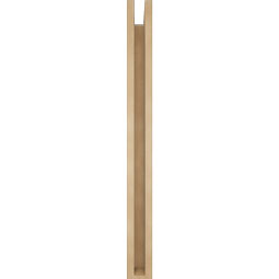 Ekena Millwork - BKTUR0352X30X38TRA05RCPR - Timberthane Faux Wood Traditional Style Bracket w/ Offset Brace, Block Ends, 3 1/2"W x 30"D x 38"H, Primed Tan