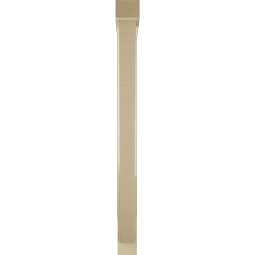 Ekena Millwork - BKTUR0352X30X42TRA05RCPR - Timberthane Faux Wood Traditional Style Bracket w/ Offset Brace, Block Ends, 3 1/2"W x 30"D x 42"H, Primed Tan