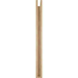 Ekena Millwork - BKTUR0352X30X42TRA05RCPR - Timberthane Faux Wood Traditional Style Bracket w/ Offset Brace, Block Ends, 3 1/2"W x 30"D x 42"H, Primed Tan