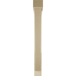 Ekena Millwork - BKTUR0352X32X32TRA05RCPR - Timberthane Faux Wood Traditional Style Bracket w/ Offset Brace, Block Ends, 3 1/2"W x 32"D x 32"H, Primed Tan