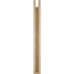 Ekena Millwork - BKTUR0352X32X36TRA05RCPR - Timberthane Faux Wood Traditional Style Bracket w/ Offset Brace, Block Ends, 3 1/2"W x 32"D x 36"H, Primed Tan
