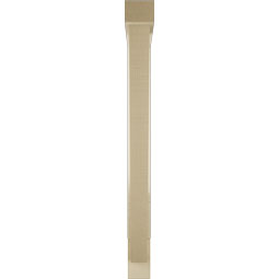 Ekena Millwork - BKTUR0352X32X38TRA05RCPR - Timberthane Faux Wood Traditional Style Bracket w/ Offset Brace, Block Ends, 3 1/2"W x 32"D x 38"H, Primed Tan