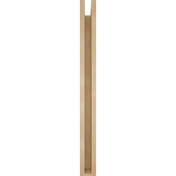 Ekena Millwork - BKTUR0352X32X38TRA05RCPR - Timberthane Faux Wood Traditional Style Bracket w/ Offset Brace, Block Ends, 3 1/2"W x 32"D x 38"H, Primed Tan