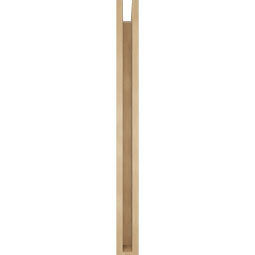Ekena Millwork - BKTUR0352X32X40TRA05RCPR - Timberthane Faux Wood Traditional Style Bracket w/ Offset Brace, Block Ends, 3 1/2"W x 32"D x 40"H, Primed Tan