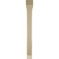 Ekena Millwork - BKTUR0352X34X34TRA05RCPR - Timberthane Faux Wood Traditional Style Bracket w/ Offset Brace, Block Ends, 3 1/2"W x 34"D x 34"H, Primed Tan