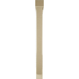 Ekena Millwork - BKTUR0352X34X38TRA05RCPR - Timberthane Faux Wood Traditional Style Bracket w/ Offset Brace, Block Ends, 3 1/2"W x 34"D x 38"H, Primed Tan