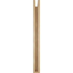 Ekena Millwork - BKTUR0352X34X38TRA05RCPR - Timberthane Faux Wood Traditional Style Bracket w/ Offset Brace, Block Ends, 3 1/2"W x 34"D x 38"H, Primed Tan