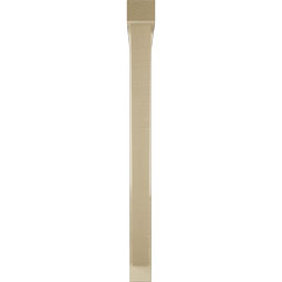 Ekena Millwork - BKTUR0352X34X40TRA05RCPR - Timberthane Faux Wood Traditional Style Bracket w/ Offset Brace, Block Ends, 3 1/2"W x 34"D x 40"H, Primed Tan