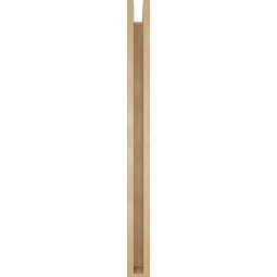 Ekena Millwork - BKTUR0352X34X42TRA05RCPR - Timberthane Faux Wood Traditional Style Bracket w/ Offset Brace, Block Ends, 3 1/2"W x 34"D x 42"H, Primed Tan