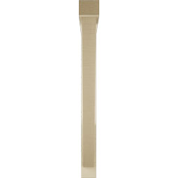 Ekena Millwork - BKTUR0352X36X36TRA05RCPR - Timberthane Faux Wood Traditional Style Bracket w/ Offset Brace, Block Ends, 3 1/2"W x 36"D x 36"H, Primed Tan