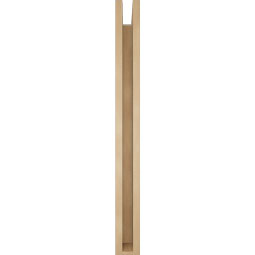 Ekena Millwork - BKTUR0352X36X36TRA05RCPR - Timberthane Faux Wood Traditional Style Bracket w/ Offset Brace, Block Ends, 3 1/2"W x 36"D x 36"H, Primed Tan