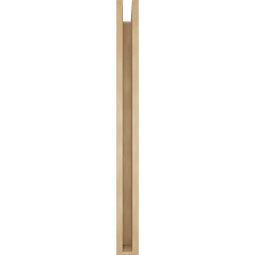 Ekena Millwork - BKTUR0352X36X40TRA05RCPR - Timberthane Faux Wood Traditional Style Bracket w/ Offset Brace, Block Ends, 3 1/2"W x 36"D x 40"H, Primed Tan