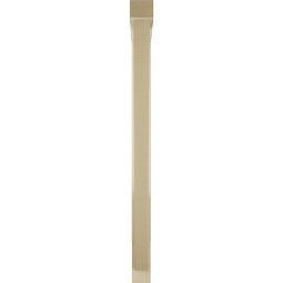 Ekena Millwork - BKTUR0352X36X48TRA05RCPR - Timberthane Faux Wood Traditional Style Bracket w/ Offset Brace, Block Ends, 3 1/2"W x 36"D x 48"H, Primed Tan