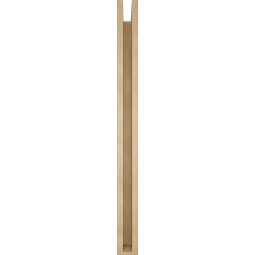 Ekena Millwork - BKTUR0352X42X42TRA05RCPR - Timberthane Faux Wood Traditional Style Bracket w/ Offset Brace, Block Ends, 3 1/2"W x 42"D x 42"H, Primed Tan