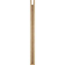 Ekena Millwork - BKTUR0352X42X48TRA05RCPR - Timberthane Faux Wood Traditional Style Bracket w/ Offset Brace, Block Ends, 3 1/2"W x 42"D x 48"H, Primed Tan