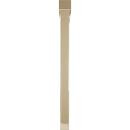Ekena Millwork - BKTUR0352X44X44TRA05RCPR - Timberthane Faux Wood Traditional Style Bracket w/ Offset Brace, Block Ends, 3 1/2"W x 44"D x 44"H, Primed Tan
