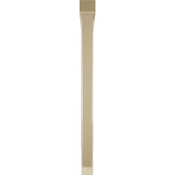 Ekena Millwork - BKTUR0352X46X46TRA05RCPR - Timberthane Faux Wood Traditional Style Bracket w/ Offset Brace, Block Ends, 3 1/2"W x 46"D x 46"H, Primed Tan