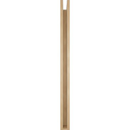 Ekena Millwork - BKTUR0352X48X48TRA05RCPR - Timberthane Faux Wood Traditional Style Bracket w/ Offset Brace, Block Ends, 3 1/2"W x 48"D x 48"H, Primed Tan