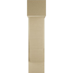 Ekena Millwork - BKTUR0554X16X24TRA05RCPR - Timberthane Faux Wood Traditional Style Bracket w/ Offset Brace, Block Ends, 5 1/2"W x 16"D x 24"H, Primed Tan