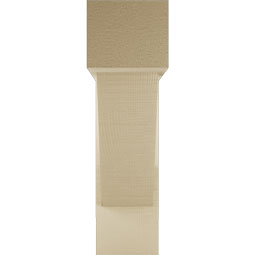 Ekena Millwork - BKTUR0554X20X20TRA05RCPR - Timberthane Faux Wood Traditional Style Bracket w/ Offset Brace, Block Ends, 5 1/2"W x 20"D x 20"H, Primed Tan