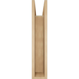 Ekena Millwork - BKTUR0554X20X28TRA05RCPR - Timberthane Faux Wood Traditional Style Bracket w/ Offset Brace, Block Ends, 5 1/2"W x 20"D x 28"H, Primed Tan