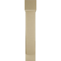 Ekena Millwork - BKTUR0554X20X32TRA05RCPR - Timberthane Faux Wood Traditional Style Bracket w/ Offset Brace, Block Ends, 5 1/2"W x 20"D x 32"H, Primed Tan