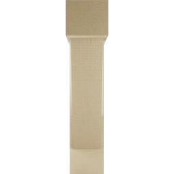 Ekena Millwork - BKTUR0554X22X26TRA05RCPR - Timberthane Faux Wood Traditional Style Bracket w/ Offset Brace, Block Ends, 5 1/2"W x 22"D x 26"H, Primed Tan