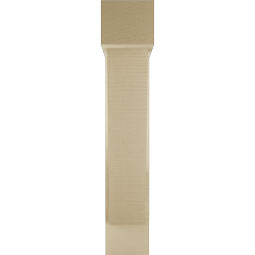 Ekena Millwork - BKTUR0554X22X30TRA05RCPR - Timberthane Faux Wood Traditional Style Bracket w/ Offset Brace, Block Ends, 5 1/2"W x 22"D x 30"H, Primed Tan
