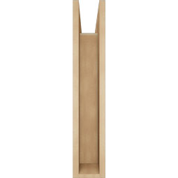 Ekena Millwork - BKTUR0554X22X30TRA05RCPR - Timberthane Faux Wood Traditional Style Bracket w/ Offset Brace, Block Ends, 5 1/2"W x 22"D x 30"H, Primed Tan