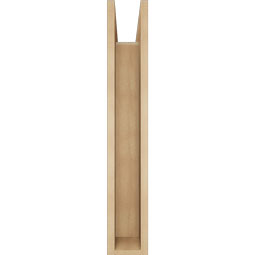 Ekena Millwork - BKTUR0554X22X34TRA05RCPR - Timberthane Faux Wood Traditional Style Bracket w/ Offset Brace, Block Ends, 5 1/2"W x 22"D x 34"H, Primed Tan