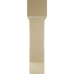 Ekena Millwork - BKTUR0554X24X24TRA05RCPR - Timberthane Faux Wood Traditional Style Bracket w/ Offset Brace, Block Ends, 5 1/2"W x 24"D x 24"H, Primed Tan