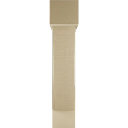 Ekena Millwork - BKTUR0554X24X28TRA05RCPR - Timberthane Faux Wood Traditional Style Bracket w/ Offset Brace, Block Ends, 5 1/2"W x 24"D x 28"H, Primed Tan