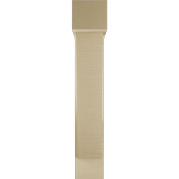 Ekena Millwork - BKTUR0554X24X32TRA05RCPR - Timberthane Faux Wood Traditional Style Bracket w/ Offset Brace, Block Ends, 5 1/2"W x 24"D x 32"H, Primed Tan