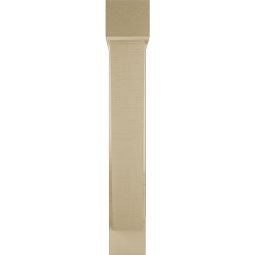 Ekena Millwork - BKTUR0554X24X36TRA05RCPR - Timberthane Faux Wood Traditional Style Bracket w/ Offset Brace, Block Ends, 5 1/2"W x 24"D x 36"H, Primed Tan