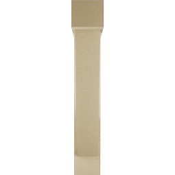 Ekena Millwork - BKTUR0554X26X34TRA05RCPR - Timberthane Faux Wood Traditional Style Bracket w/ Offset Brace, Block Ends, 5 1/2"W x 26"D x 34"H, Primed Tan